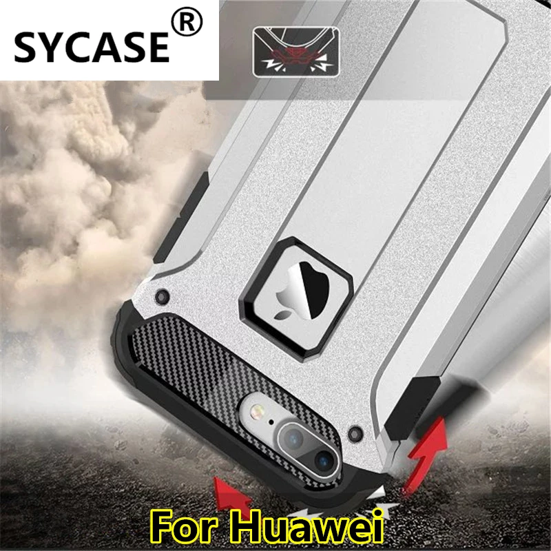 Sycase армированный комбинированный чехол для Huawei Honor V8 V9 V10 8 8X 5X 7A 10 Play Lite жесткий из
