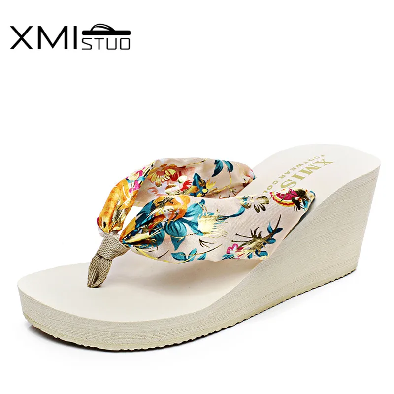 XMISTUO/модные Вьетнамки, увеличивающие рост на 7 см; женские минималистичные пляжные сандалии и шлепанцы; большие размеры
