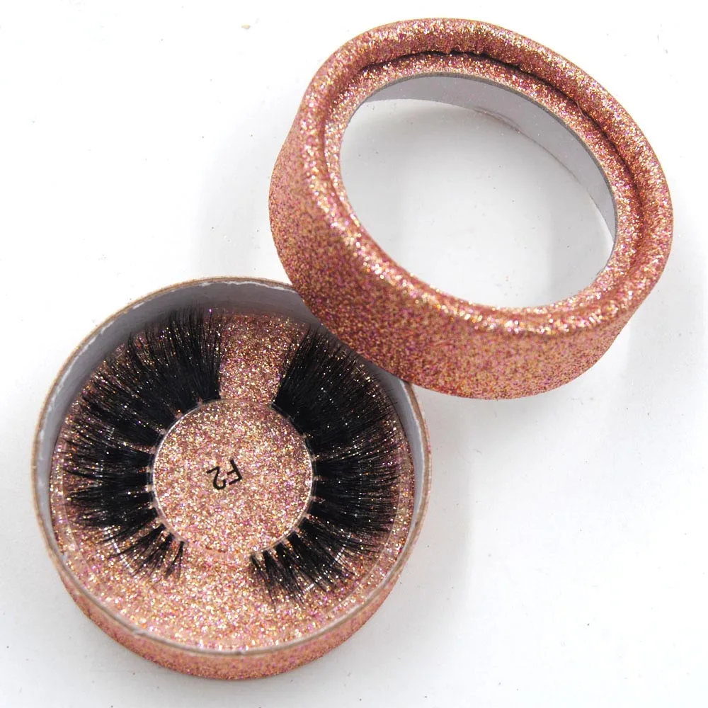 rose gold F2 3D норковые ресницы накладные ресницы тонкие прозрачная полоса высокое качество повторное использование 10-25раз Роскошные жестокости ресницы логотип на заказ - Цвет: rose gold F2