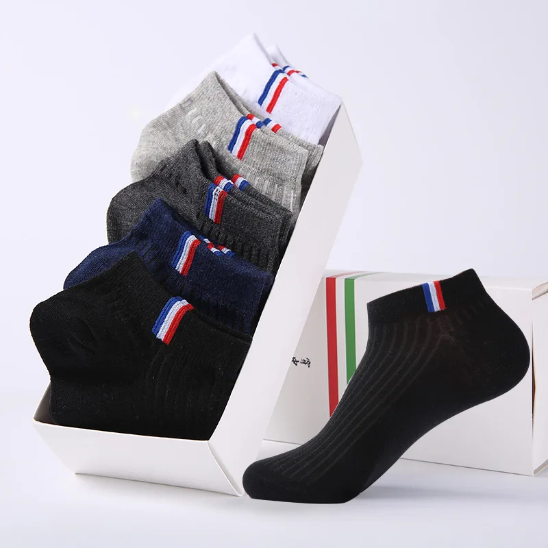 Men No Show Thin Socks Spring Summer Cotton Short Sock Brief Invisible