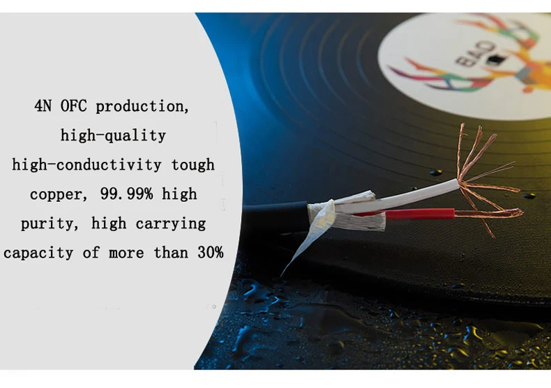 GUSUO медный провод OFC линия для DIY 5,1 аудио провод акустическая линия аудио кабель Микрофон Кабель H-200