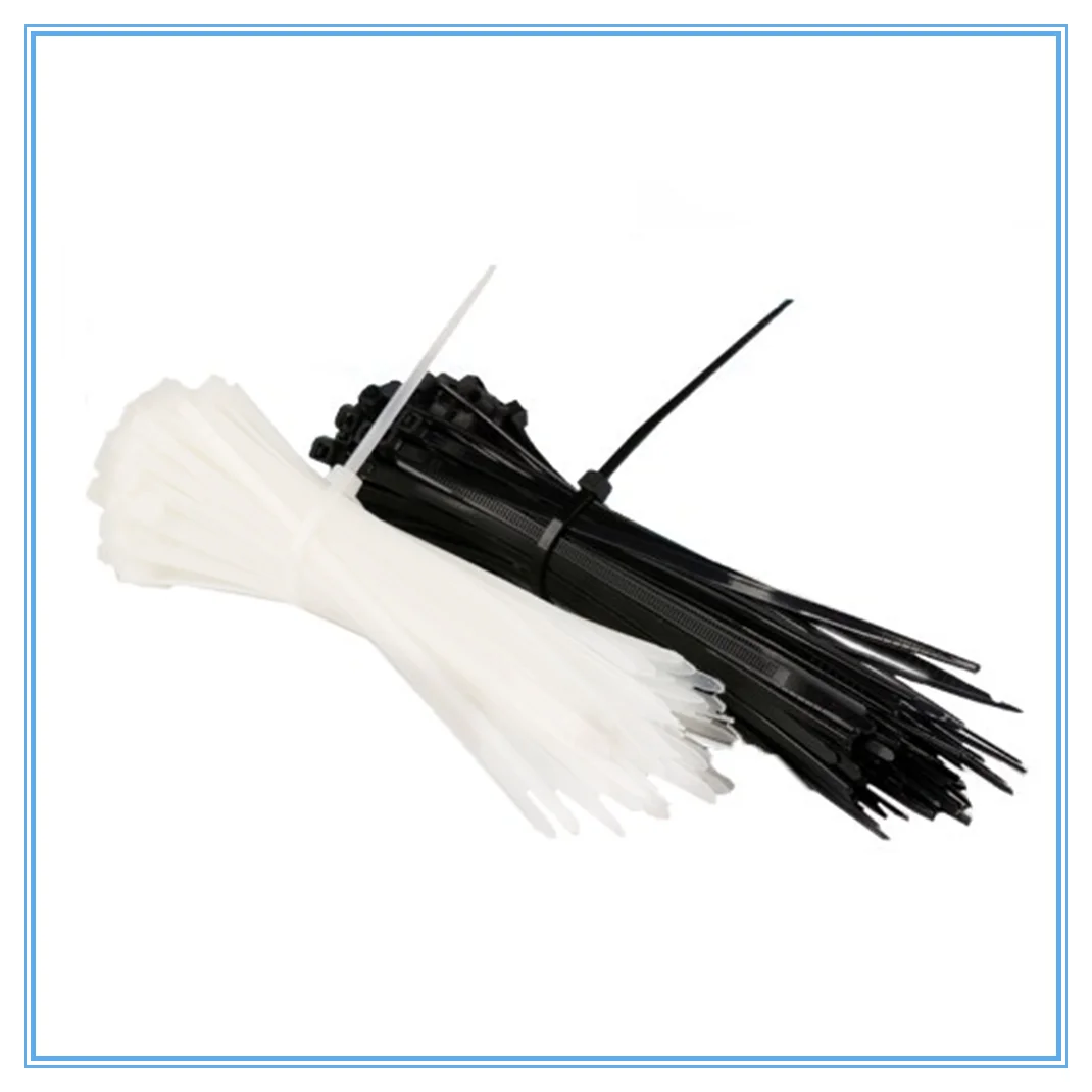 50PCS 8 X 200/250/300/350/400/450mm White Black Milk Cable Wire Zip Ties Self Locking Nylon Cable Tie 50PCS 8 X 200/250/300/350/400/450mm White Black Milk Cable Wire Zip Ties Self Locking Nylon Cable Tie
