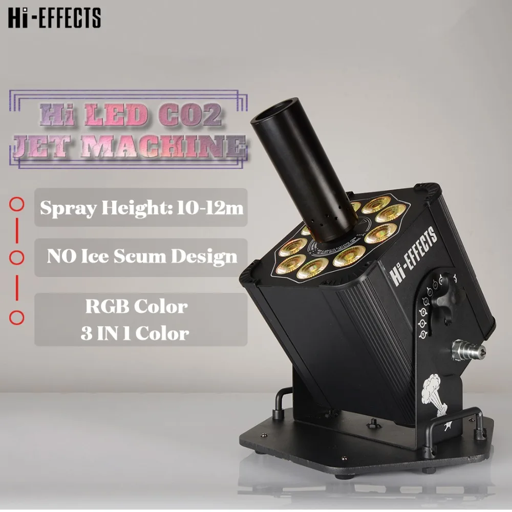 

New Design LED CO2 Jet Machine Professional Stage Lighting Effect Machine DMX Control 6 Channels RGB Color Cryo Co2 Jet Machine