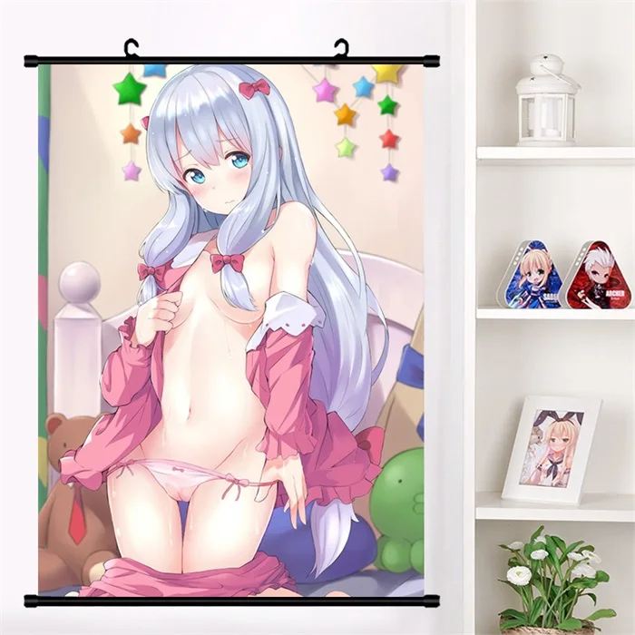 Японского аниме "eromanga-Sensei" Izumi Sagiri милый настенный свиток Фреска плакат Настенные подвесные плакаты коллекция домашнего декора искусство - Цвет: J