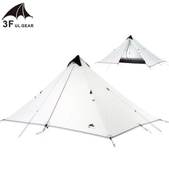 

3F UL GEAR 1 Person Rodless Tent Outdoor Double Layers Waterproof Tent Ultralight 3 Season Professional 15D For Camping Hiking