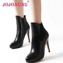 women real natrual genuine leather high heel boots half short botas winter heels boot warm footwear shoes R7342 size 34-39