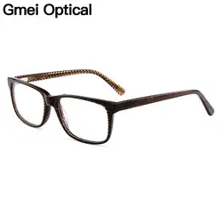 Gmei оптический Vogue ацетат полный обод Для мужчин оптические очки кадр Для женщин близорукости дальнозоркости очки с качество весной петли A010