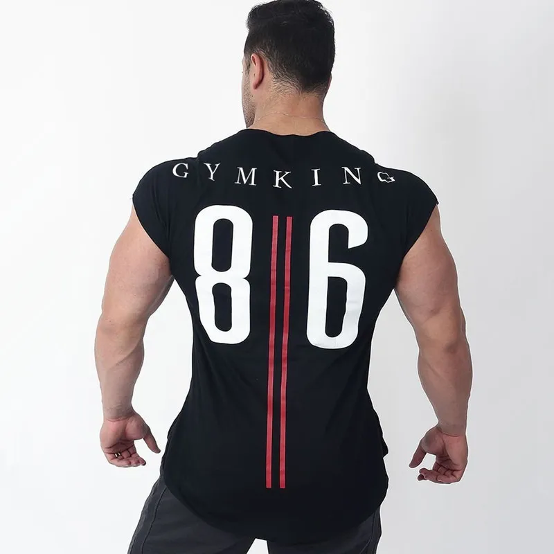 Men Sport T Shirt Gym Fitness Bodybuilding Workout Summer Running