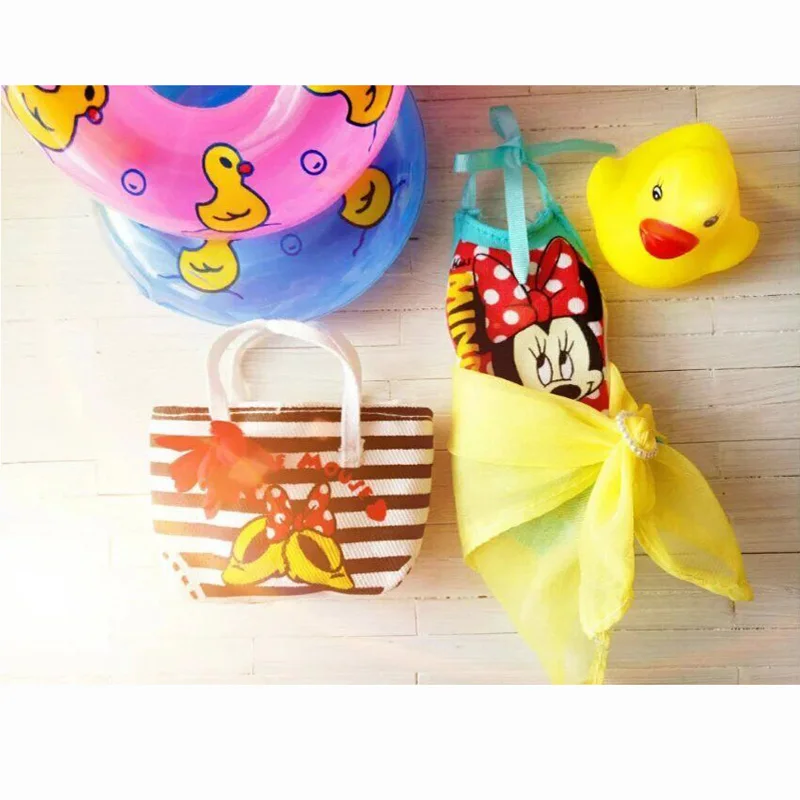 

1 Set 1/6 Doll's Swimming Ring + Duck + Swimsuit + Bag Accessories for Blyth Pullip Azone Barbies Monster Doll