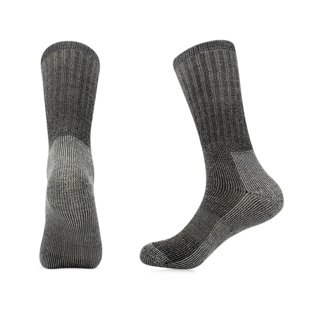 Men Winter Cushioned Merino Wool Socks High Knee Outdoor Sports Hiking Camping Climbing Socks Cycling Ski 3pairs/bag Vihir mens socks thermal socks