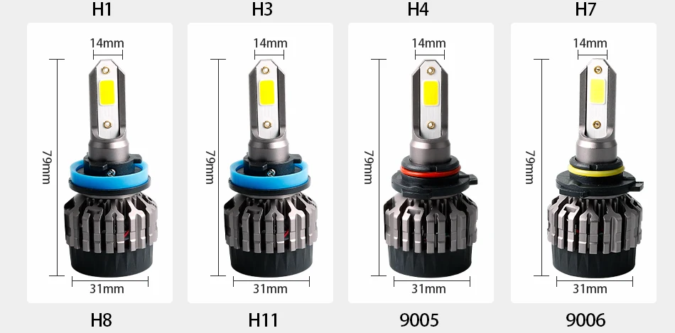 Передняя Светодиодная лампа CARLitek h 11 h11 h8 h9 linterna cabeza led 3000K 4300K для автомобильных фар 6500K 8000K luces para auto