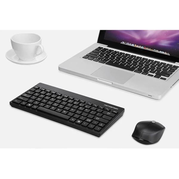 

New 2.4G Wireless Keyboard with Mouse Combo Mini Keyboard 1600DPI Mice Set for Laptop Computer