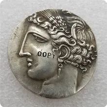 Тип:#17 древний греческий 10 драхма Монета КОПИЯ памятные монеты-копия монет медаль коллекционные монеты