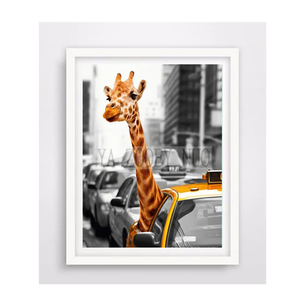 

YA ZOOEY NUO giraffe 5D DIY Diamond Embroidery giraffe DIY Diamond Painting Cross Stitch Rhinestone Mosaic Wall Sticker H1732