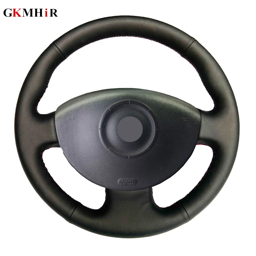 

Hand-Stitched Black Artificial Leather Car Steering Wheel Cover for Renault Megane 2 2003-2008 Kangoo 2008 Scenic 2 2003-2009