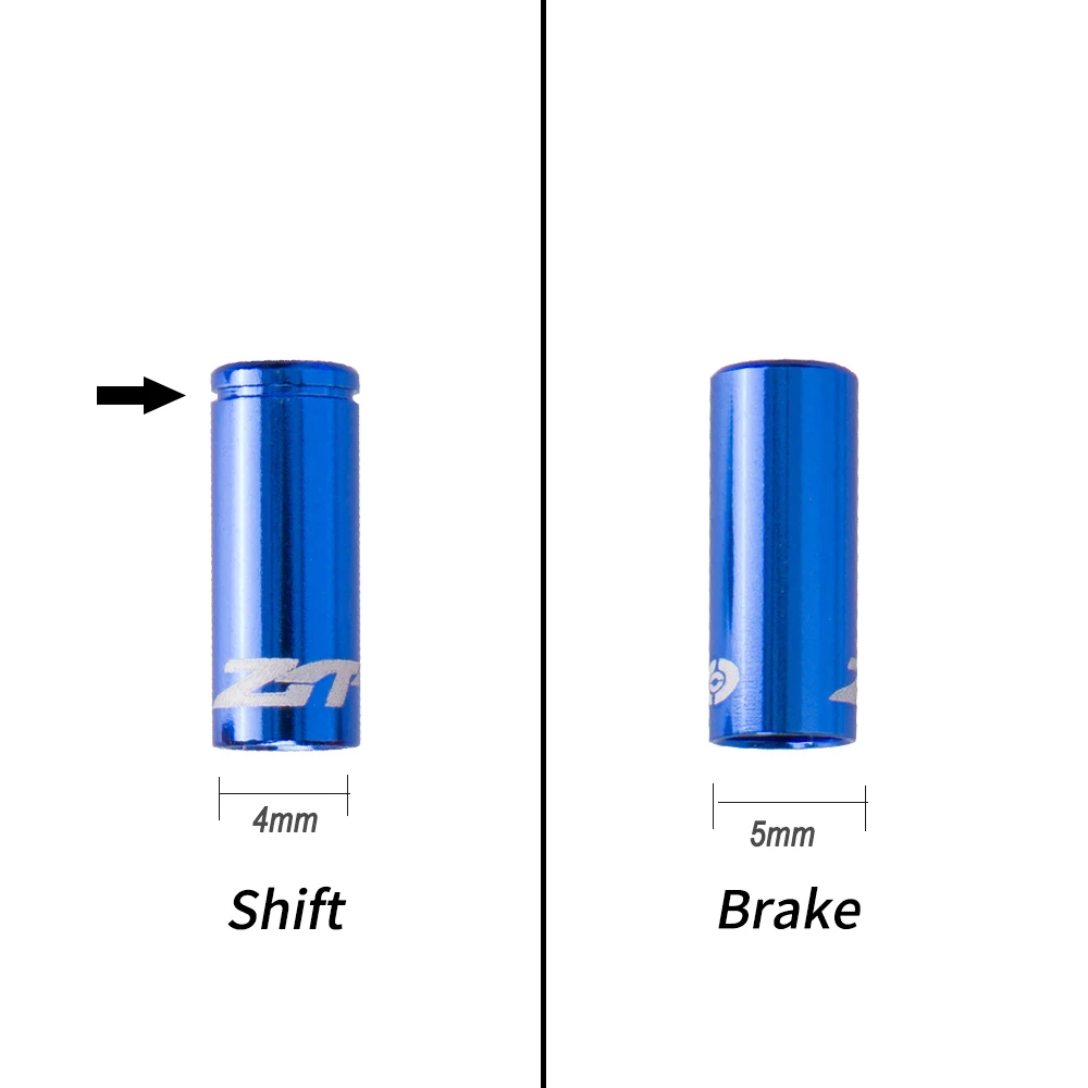 ZTTO 10 шт., алюминиевый сплав, Велосипедный тормозной кабель, наконечники, велосипедный переключатель, сменный кабель, заглушки, внутренняя проволока, наконечники, Новинка