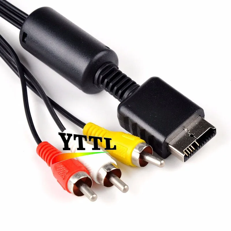 

1.8M AV Cable RCA For PS2 PS3 TV Cable AV lead Sound Video for Playstation 2 3 AV Cable 180cm SYSTEM Cable Audio Video