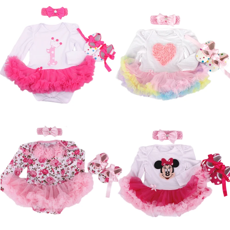 baby infant 3pcs clothing sets sleeve tutu romper dress jumpersuit headband shoes bebe baby infant 3pcs clothing sets sleeve tutu romper dress jumpersuit headband shoes bebe