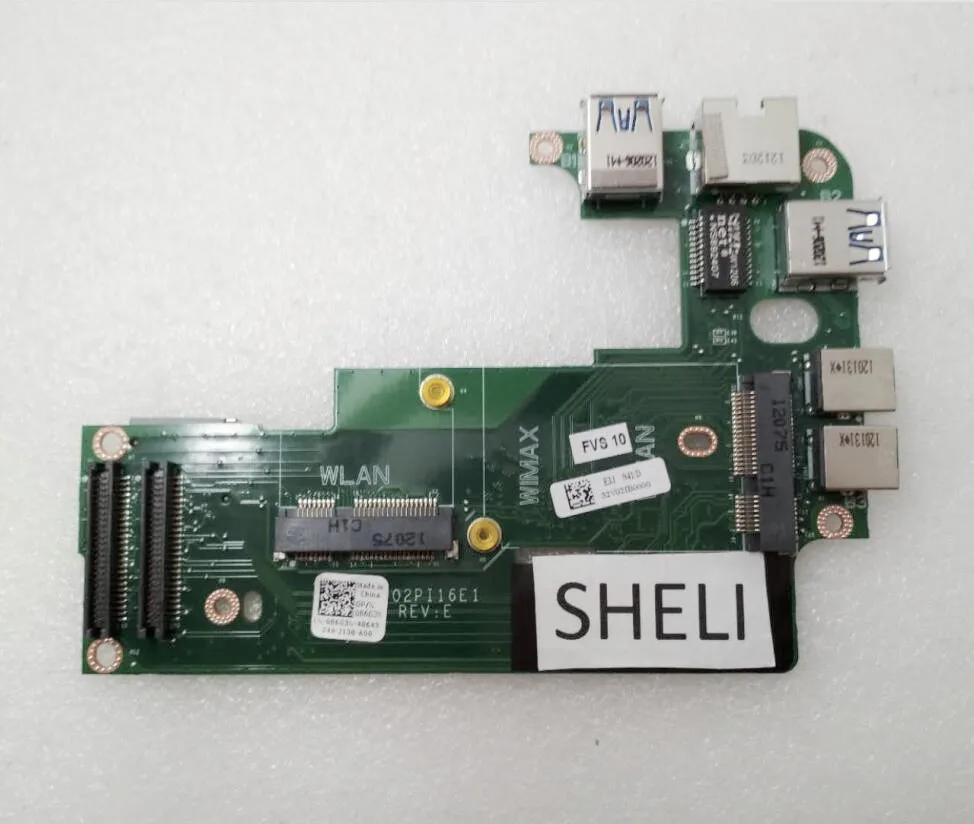 

SHELI For Dell V3450 3450 Audio USB Ethernet LAN Board 86G3N 086G3N CN-086G3N