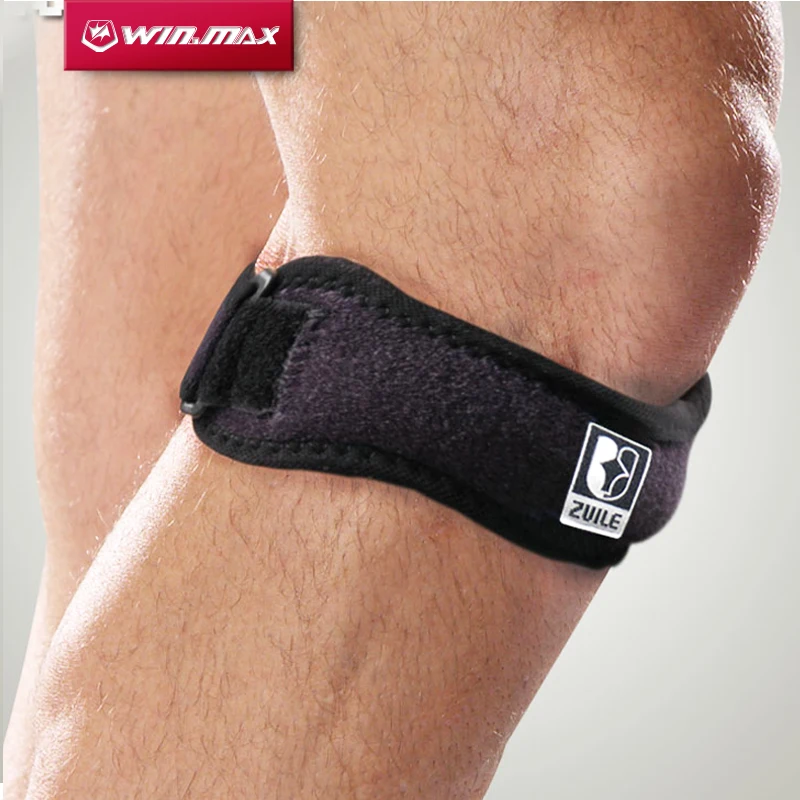 Image Winmax Professional Kneepad Brace Pad Kneecap Protector Breathable Strap Jumper Elbow Knee Patella Tendon Support Band One Size