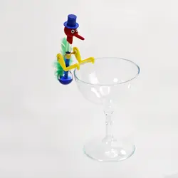 Мини питьевой игрушка для птиц с стекло чашки для детей Ретро Lucky Bobbing птица Новинка игрушечные лошадки фестиваль подарок