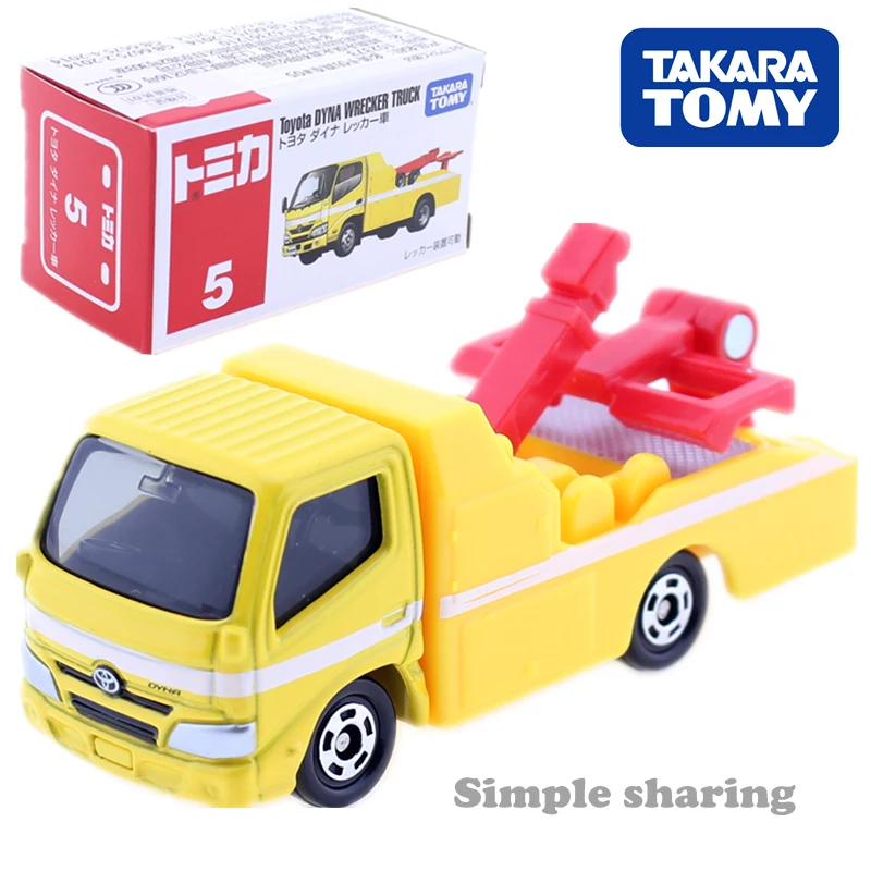 Takara TOMY Tomica No.5 модель эвакуатора Toyota DYNA Литые металлические формы забавные