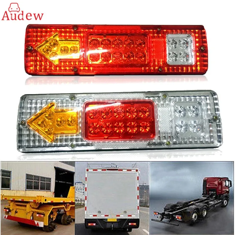 Buy 2X Waterproof 24v Caravan Led Trailer Tail Lights LED Rear Turn Signal