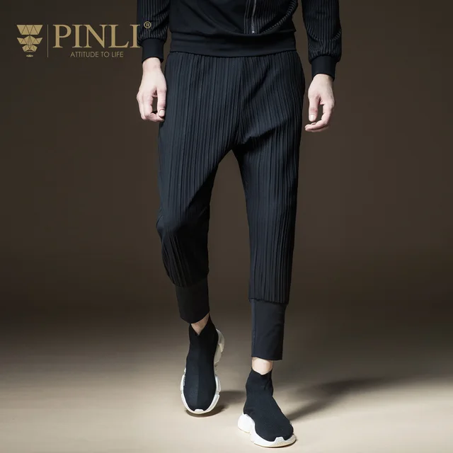 2018 Jogger Pinli New Arrival Fashion Midweight Mid Products Made In The Autumn Of Men’s Slim Fold Upon Nine Pants B173117081