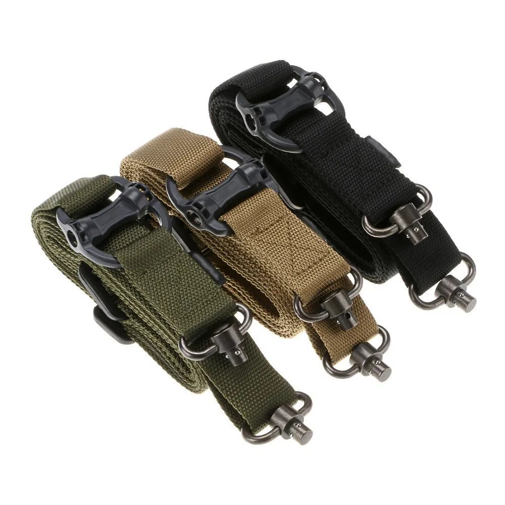 

Tactical 1 or 2 Point Multi Mission 1.25" Rifle Sling Quick Detach QD Swivel End #4 Quick Release Single Point Rifle Sling