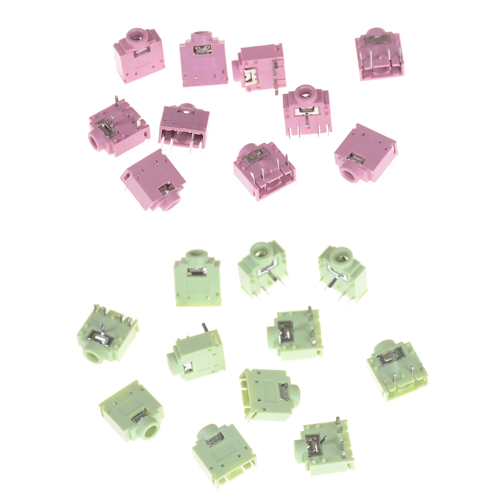 10 шт./лот 3 5 мм гнездо контактов стерео гарнитура внутренняя печатная плата