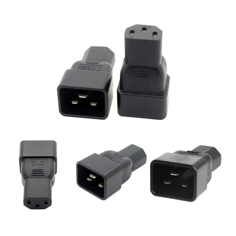 IEC 320 C13 в C20 угловой адаптер IEC320 переменного тока переходник тока|plug converter|iec320 c20iec