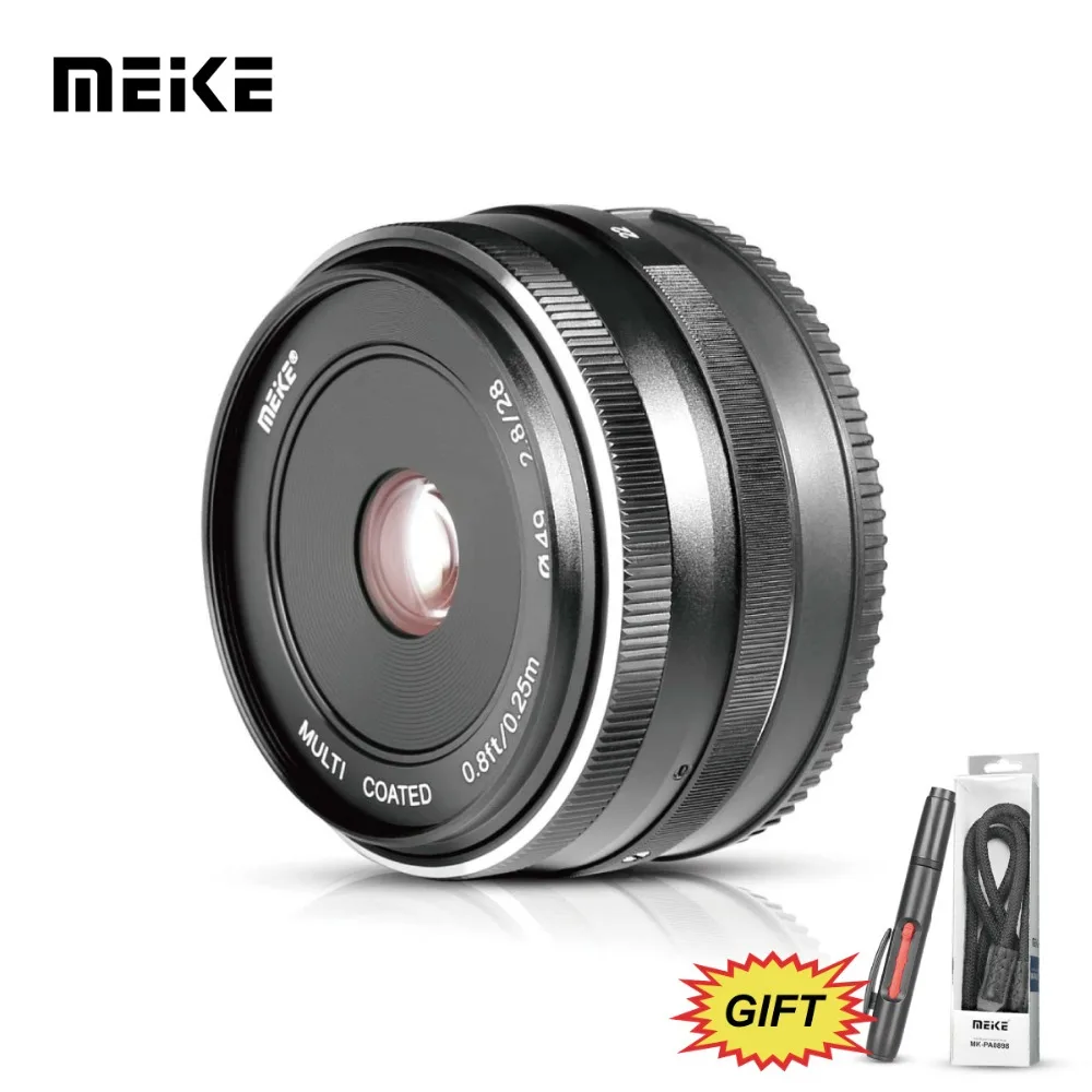 MEKE MK-28-2.8 28 мм f2.8 f/2,8 объектив с большой апертурой ручной фокусировки Для беззеркальных объективов для Canon