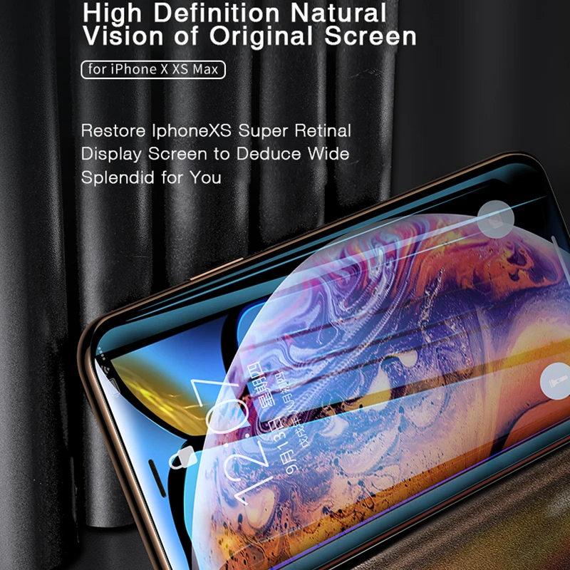 10H Защитное стекло для iPhone X Xs XR XsMax на iphone R XS MAX Защитная пленка экрана защита