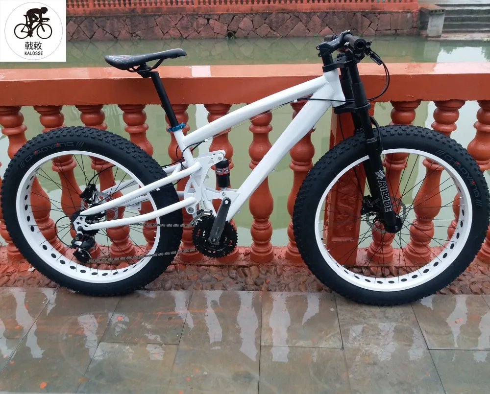 Kalosse гидравлические тормоза с полной подвеской M310 Fat bike 26*4,0 дюймов Снежный велосипед fat велосипед горный велосипед 24 скорости