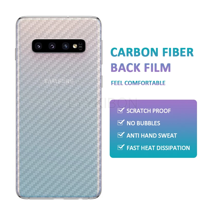 

Soft carbon fiber back flim For Samsung galaxy A10 A30 A50 A60 A70 A40 J4 j6 A7 A750 A9 2018 S8 S9 A6 A8 S10 plus S10E case film