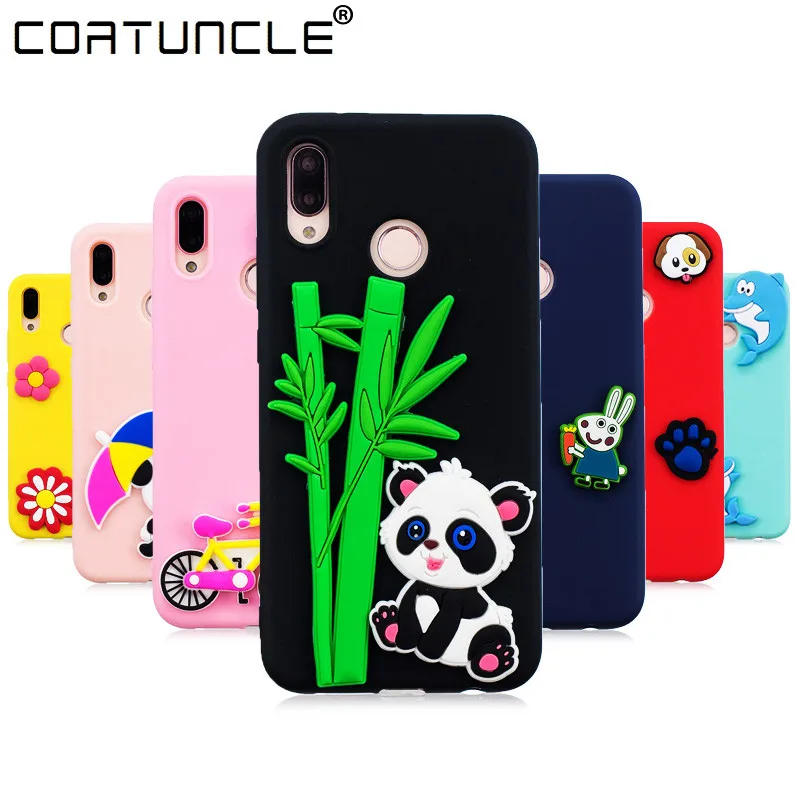 

Silicone Case on For Coque Huawei P20 Lite case Huawei Nova 3e 3D Cartoon Patch Soft TPU Cover sFor Huawei P20 Pro Phone Cases