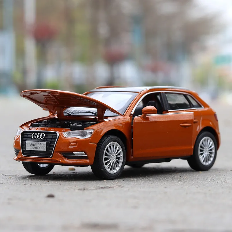 Муравей 1:32 Сплав модель автомобиля высокая имитация Audi A3 металлические Литые игрушечные машинки оттяните назад сверкающий музыкальный игрушки для детей