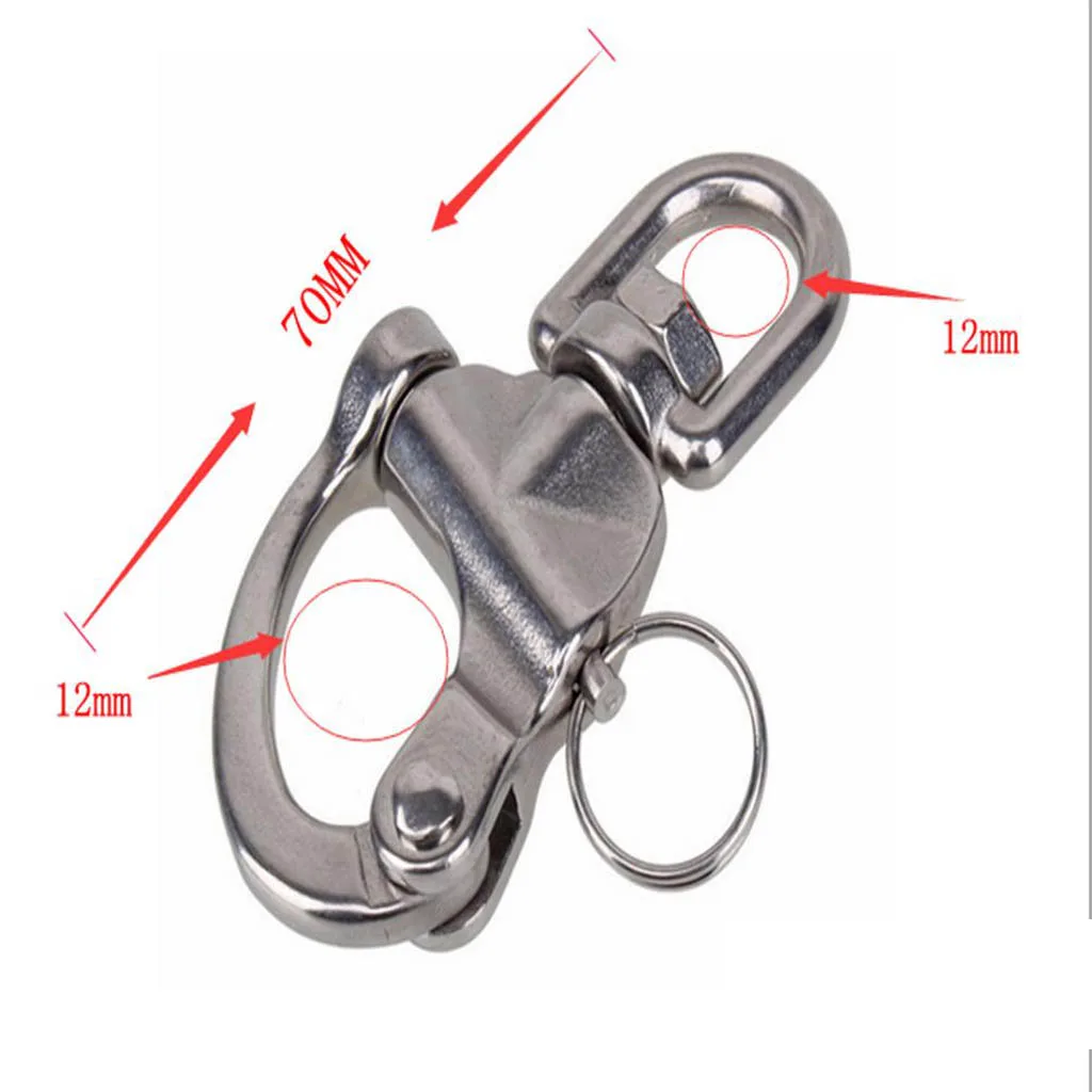 2-3/4 'Eye Поворотная Скоба 304 нержавеющая сталь для парусника Spinnaker Halyard Quick Release Spinnaker Halyard