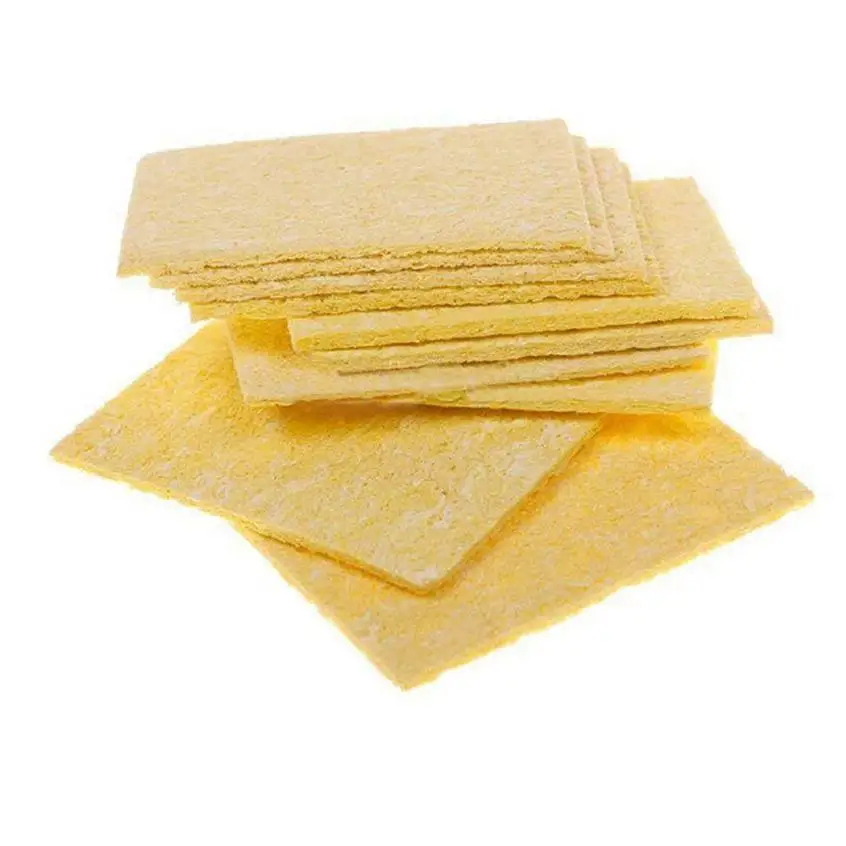 10Pcs 3.5*4.5cm High Temperature Sponge Clean Clear Tin Welding