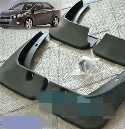 

4pcs/set FIT FOR CHEVROLET SONIC / AVEO SEDAN MUD FLAP SPLASH GUARD MUDGUARDS