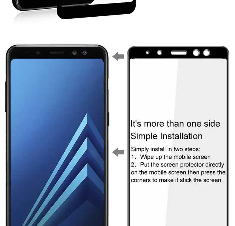 Закаленное стекло для samsung Galaxy A6 A8 A6Plus A8Plus A8 A6 Plus Защитная пленка для экрана