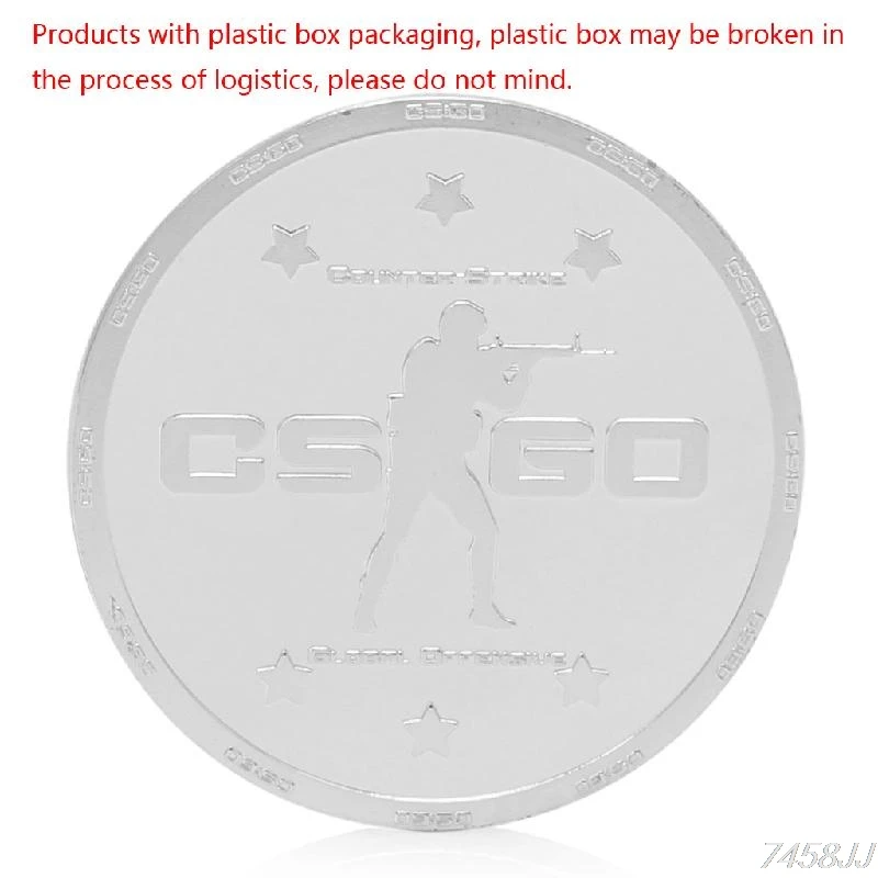 Игра CSGO счетчик Страйк посеребренные памятные коллекционные монеты Маркер подарок G15 Прямая поставка