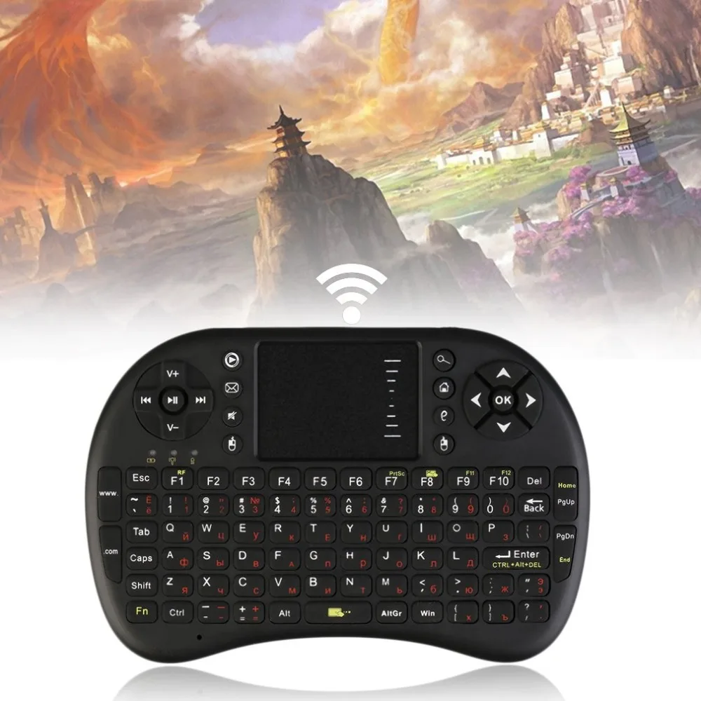

2.4GHz Wireless Keyboard for Android TV Box PC laptop 92 Keys DPI adjustable Wireless Keyboard Backlight with Touchpad Mouse