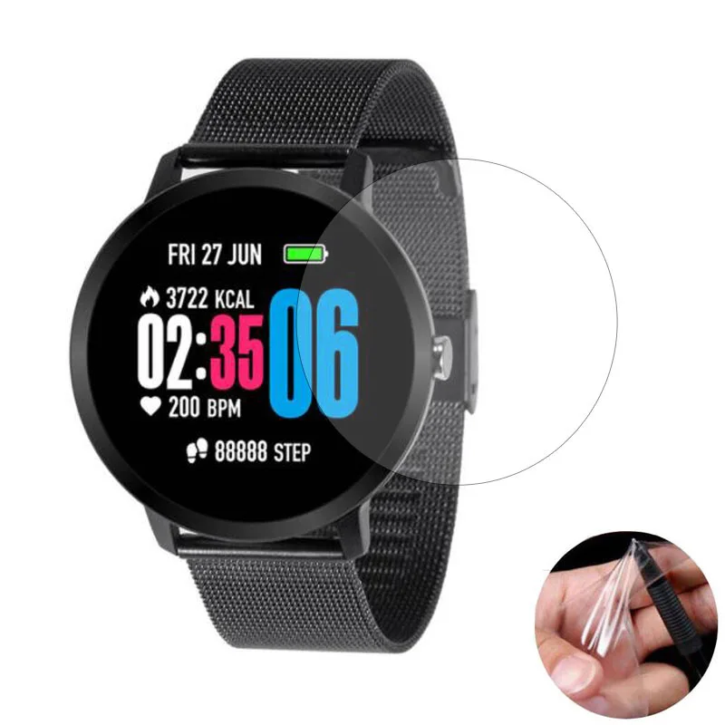 

Protective Film Guard Protection For IP67 Waterproof Fitness Smart Watch V11 Screen Protector Cover Not Tempered Glass