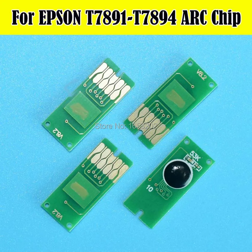 

4 Piece/Set Permanent ARC Chip For Epson T7891 - T7894 ink Cartridge For Epson WF-5110 5110DW WF-5620 WF-5190 Printer