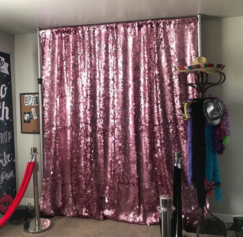 Горячая продажа 8 футов/240 см розовый блесток Фотофон для мероприятий|backdrops for