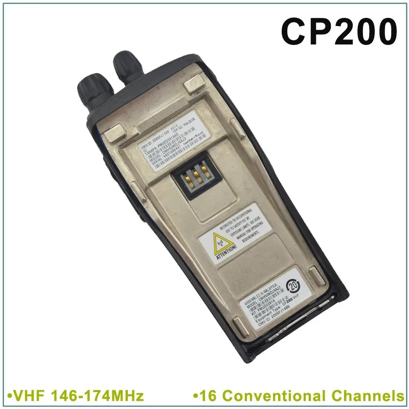 Новый CP200 VHF 146-174 МГц 16 обычных каналов Портативное двухстороннее радио (для моторолаа)