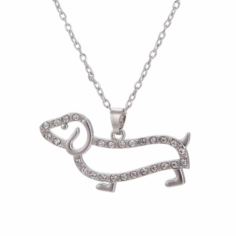 Ожерелье с подвеской в виде собаки кристаллами|dog jewelry|jewelry for womendog jewelry women |