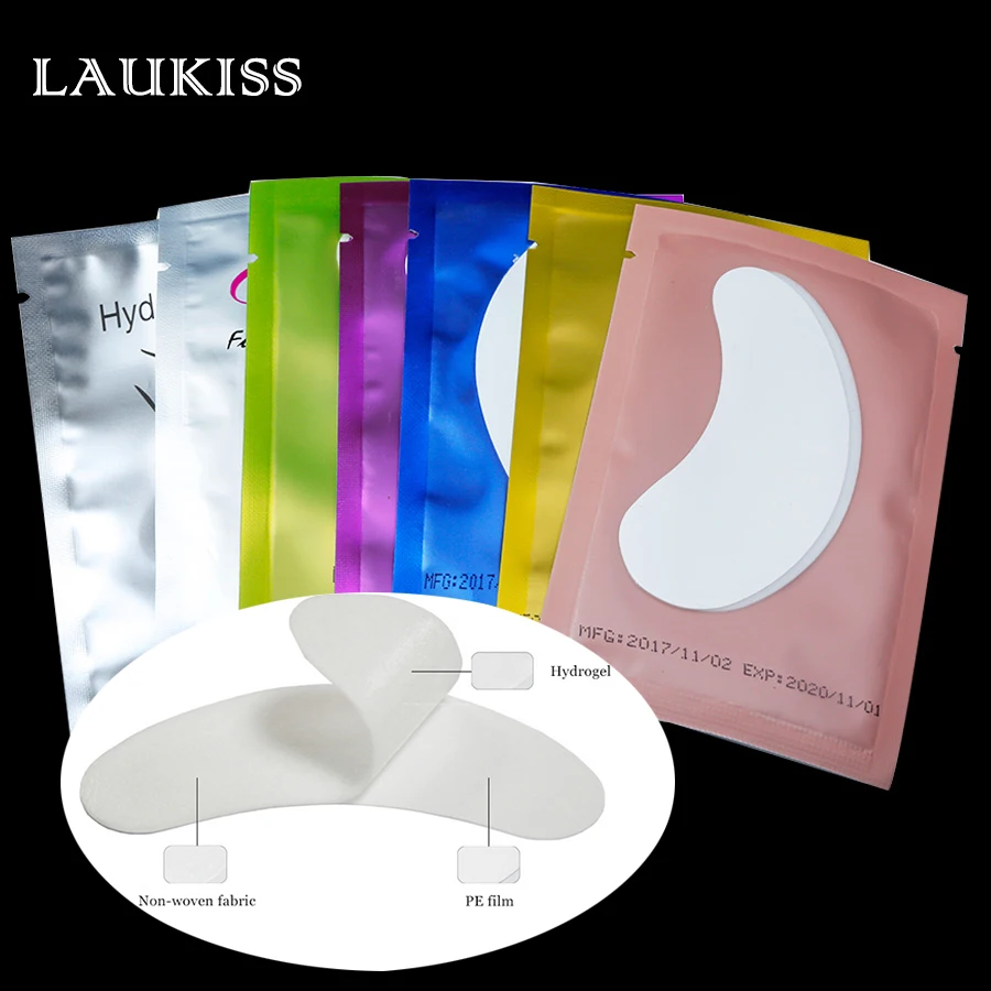 

50pcs Patches for Eyelash Extension Set False Eyelashes Under Eye Pads Paper Grafted Eye Lash Tips Sticker Wraps Makeup Tools