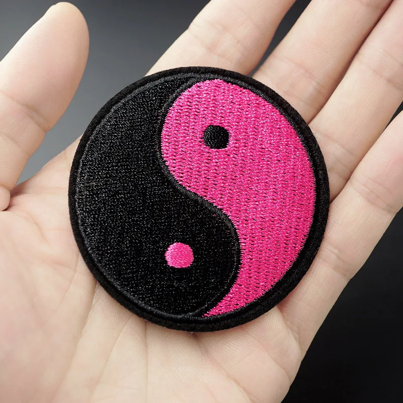 

Taoism Size:6.0x6.0cm Embroidered Patch for Clothing Iron on Sew Applique Cute Fabric Clothes Shoes Bags Decoration Patches